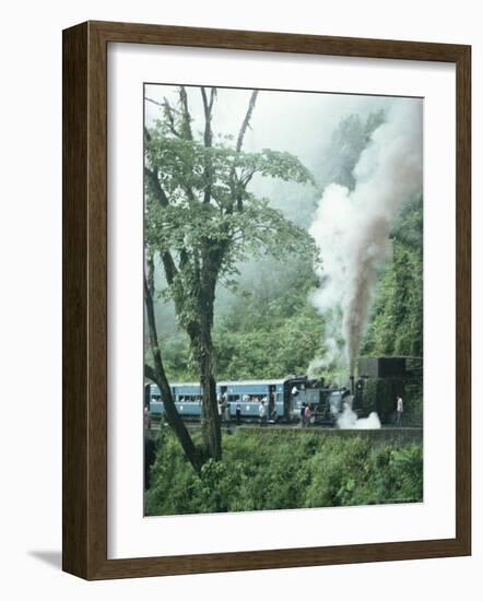 Steam Train on the Way to Darjeeling, West Bengal State, India, Asia-Sybil Sassoon-Framed Photographic Print