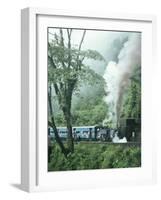 Steam Train on the Way to Darjeeling, West Bengal State, India, Asia-Sybil Sassoon-Framed Photographic Print