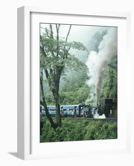 Steam Train on the Way to Darjeeling, West Bengal State, India, Asia-Sybil Sassoon-Framed Photographic Print