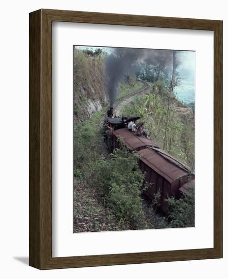 Steam Train on the Way to Darjeeling, West Bengal State, India, Asia-Sybil Sassoon-Framed Photographic Print