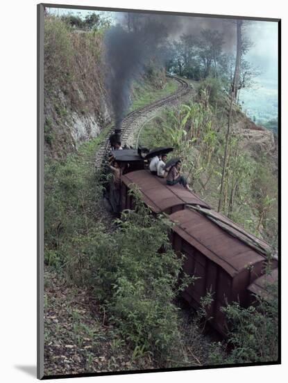 Steam Train on the Way to Darjeeling, West Bengal State, India, Asia-Sybil Sassoon-Mounted Photographic Print