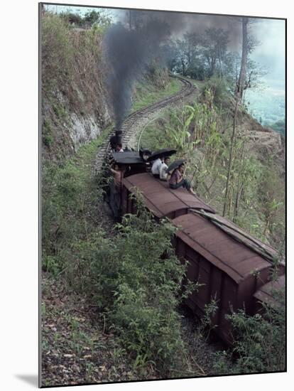 Steam Train on the Way to Darjeeling, West Bengal State, India, Asia-Sybil Sassoon-Mounted Photographic Print