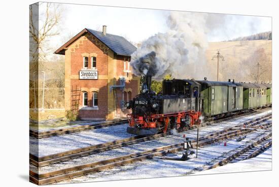 Steam Train, Steinbach - Johstadt, Germany-phbcz-Stretched Canvas