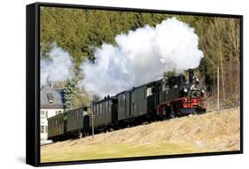 Steam Train, Steinbach - Johstadt, Germany-phbcz-Framed Stretched Canvas