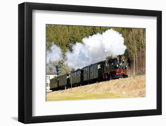 Steam Train, Steinbach - Johstadt, Germany-phbcz-Framed Photographic Print