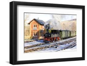 Steam Train, Steinbach - Johstadt, Germany-phbcz-Framed Photographic Print