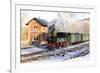 Steam Train, Steinbach - Johstadt, Germany-phbcz-Framed Photographic Print