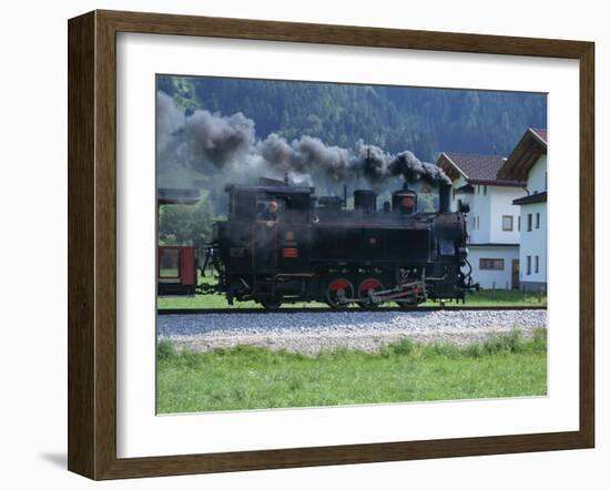 Steam Train, Ziller Valley, the Tirol, Austria, Europe-Gavin Hellier-Framed Photographic Print