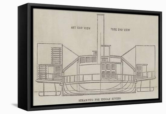 Steam-Tug for Indian Rivers-null-Framed Stretched Canvas