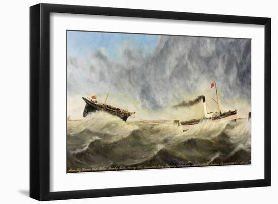 Steam Tug 'Rescue'-John Hudson-Framed Giclee Print