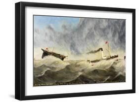 Steam Tug 'Rescue'-John Hudson-Framed Giclee Print