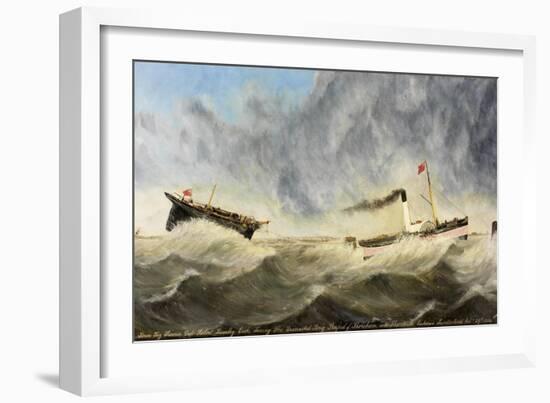 Steam Tug 'Rescue'-John Hudson-Framed Giclee Print