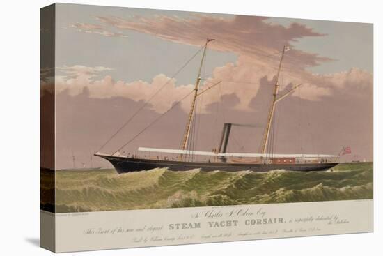 Steam Yacht Corsair-null-Stretched Canvas