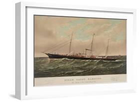 Steam Yacht Namouna-null-Framed Art Print