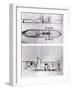 Steamboat and Submarine Plans-Robert Fulton-Framed Giclee Print