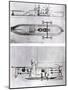Steamboat and Submarine Plans-Robert Fulton-Mounted Giclee Print