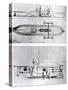 Steamboat and Submarine Plans-Robert Fulton-Stretched Canvas