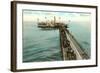 Steamboat at Dreamland Pier, Coney Island, New York City-null-Framed Art Print