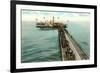 Steamboat at Dreamland Pier, Coney Island, New York City-null-Framed Premium Giclee Print