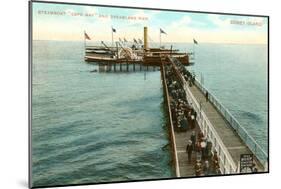 Steamboat at Dreamland Pier, Coney Island, New York City-null-Mounted Art Print