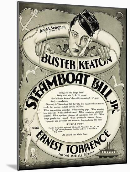 Steamboat Bill Jr., 1928-null-Mounted Giclee Print