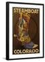 Steamboat, Colorado - Boot-Lantern Press-Framed Art Print