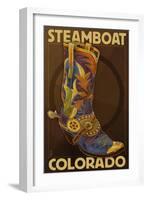 Steamboat, Colorado - Boot-Lantern Press-Framed Art Print