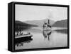 Steamboat Doris on Lake Placid, Adirondack Mountains, C.1902-null-Framed Stretched Canvas