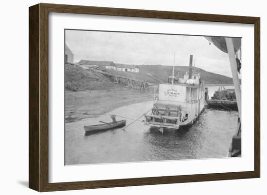 Steamboat in Fairbanks, Alaska Photograph - Fairbanks, AK-Lantern Press-Framed Art Print