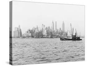 Steamboat in New York Harbor-null-Stretched Canvas
