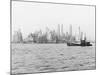 Steamboat in New York Harbor-null-Mounted Photographic Print