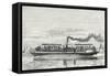 Steamboat Intended to Serve as a Ferry Service on the Seine During the Exposition 1867 (Propeller M-null-Framed Stretched Canvas