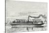 Steamboat Intended to Serve as a Ferry Service on the Seine During the Exposition 1867 (Propeller M-null-Stretched Canvas