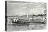 Steamboat Intended to Serve as a Ferry Service on the Seine During the Universal Exposition 1867 (M-null-Stretched Canvas