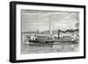 Steamboat Intended to Serve as a Ferry Service on the Seine During the Universal Exposition 1867 (M-null-Framed Giclee Print