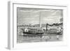 Steamboat Intended to Serve as a Ferry Service on the Seine During the Universal Exposition 1867 (M-null-Framed Giclee Print