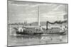 Steamboat Intended to Serve as a Ferry Service on the Seine During the Universal Exposition 1867 (M-null-Mounted Giclee Print