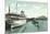 Steamboat Landing, Michigan City-null-Mounted Art Print