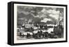 Steamboat Landing, Orillia, Canada, Nineteenth Century-null-Framed Stretched Canvas