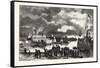 Steamboat Landing, Orillia, Canada, Nineteenth Century-null-Framed Stretched Canvas