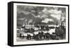 Steamboat Landing, Orillia, Canada, Nineteenth Century-null-Framed Stretched Canvas