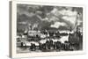 Steamboat Landing, Orillia, Canada, Nineteenth Century-null-Stretched Canvas