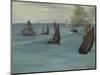 Steamboat Leaving Boulogne, 1864-Edouard Manet-Mounted Giclee Print