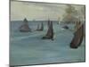 Steamboat Leaving Boulogne, 1864-Edouard Manet-Mounted Giclee Print