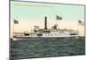 Steamboat on Lake Champlain-null-Mounted Art Print