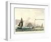 Steamboat on the Clyde Near Dumbarton, C1814-William Daniell-Framed Giclee Print