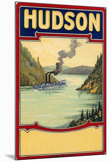 Steamboat on the Hudson River-null-Mounted Art Print