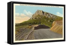 Steamboat Rock, Big Horn Mountains, Wyoming-null-Framed Stretched Canvas