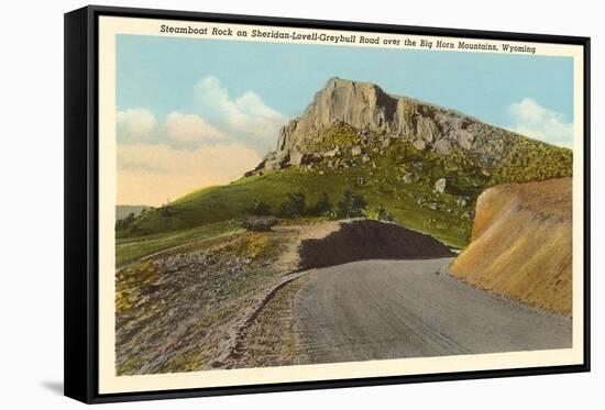 Steamboat Rock, Big Horn Mountains, Wyoming-null-Framed Stretched Canvas