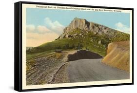 Steamboat Rock, Big Horn Mountains, Wyoming-null-Framed Stretched Canvas